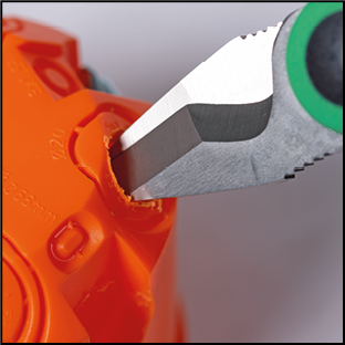 Haupa Ножницы электрика 160мм, резка &Oslash;70мм, со съёмником изоляции 1,5&ndash;2,5 мм и функцией обжима 2,5&ndash;6мм 200204 | Elektrika.lv